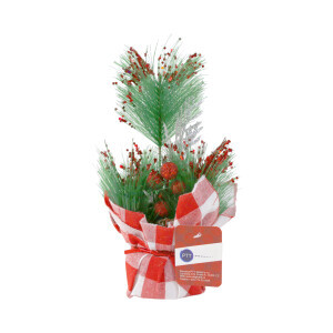 Vánoční dekorace stromeček 22cm (180/krt)