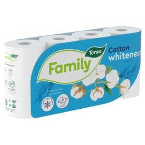 Tento Toaletní papír 8ks 2-vrstvý Cotton Whiteness (10/ba)