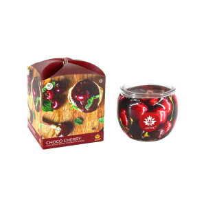 Arome Svíčka ve skle 90g Choco Chery (12/bal 48/krt)