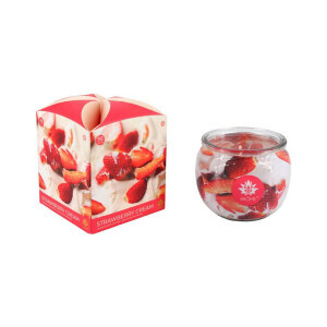 Arome Svíčka ve skle 90g Strawberry Cream (12/bal 48/krt)