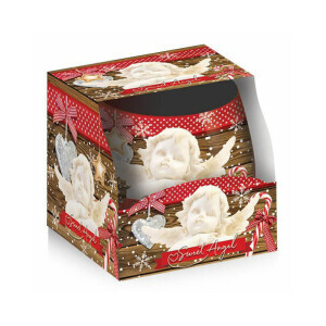 Santo 100g svíčka ve skle Christmas Sweet Angel (12/krt)