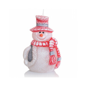 Bartek Svíčka Christmas Snowman 125 Red (12/krt)