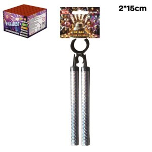 Party fontána 2*15cm+držák SILVER (40/bal 160/krt) 