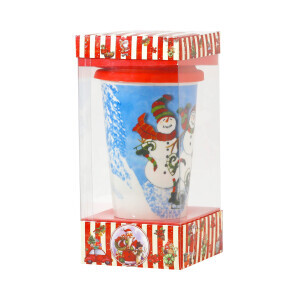 Vánoční gift hrnek s víčkem 440ml (6/bal 72/krt)