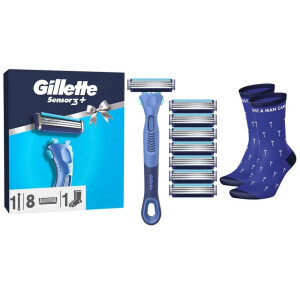 Gillette Dár.sada M Sensor3 [strojek + 8NH + ponožky] (9/krt)