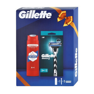 Gillette Dár.sada M Mach3 [strojek + 2NH + Old Spice White water SG 250ml] (7/krt)