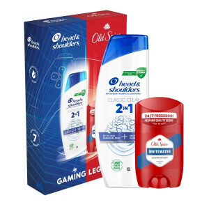 H&S+Old Spice Dár.sada M 330ml SHP+50ml Stick White water (8/krt)