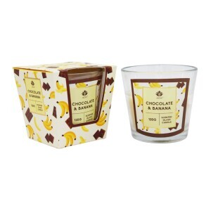 Arome Svíčka ve skle 120g Choco banana (12/bal 48/krt)