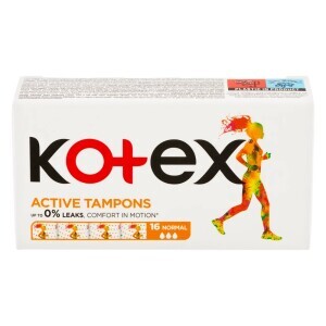 Kotex tampony Active 16ks Normal (24/krt)