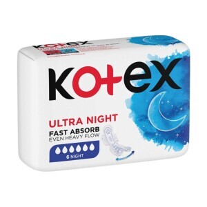 Kotex Vložky Ultra Night 6ks (24/krt)