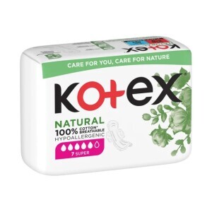 Kotex Vložky Natural Super 7ks (16/krt)