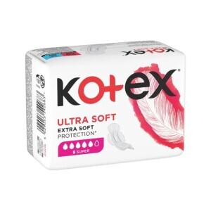 Kotex Vložky Ultra Soft Super 8ks (16/krt)