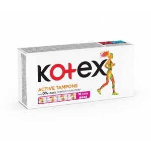 Kotex tampony Active 16ks Super (24/krt)