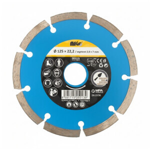 Diamantový kotouč segmentový 125x22,2mm