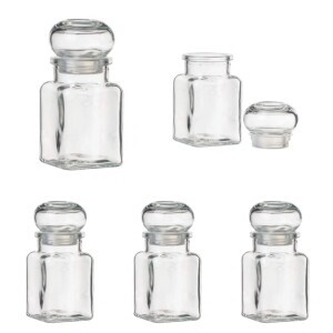 Kořenka skleněná sada 4ks s víkem 150ml(12/krt)