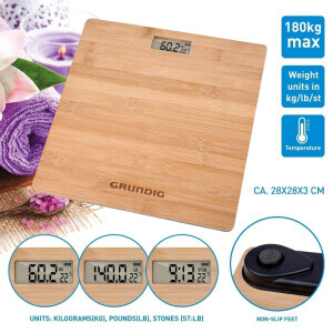 Grundig Bambusová váha Body Scale(12/krt)