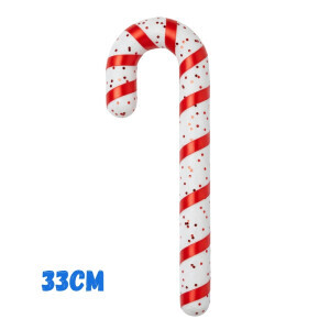 Vánoční dekorace cukrová hůlka 33cm (220/krt)