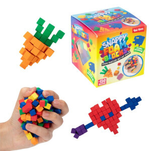 FUN Pěnové bloky Mini 1cm lepkavý  (24/krt)