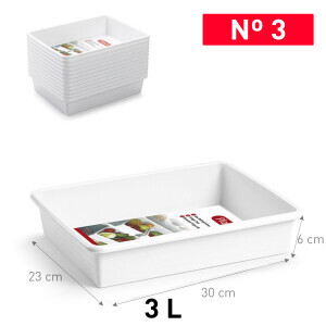 P.Forte Organizér do lednice 3l White (12/bal)