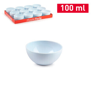 P.Forte Miska plast Classic 9cm/100ml White (24/bal)