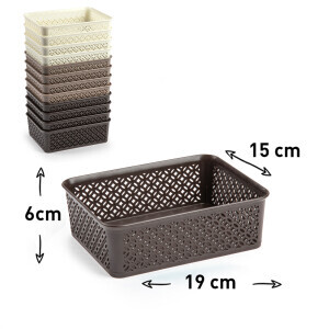 P.Forte Košík plast Tray 19*15*6cm (12/bal)
