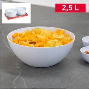 P.Forte Miska plast Classic 23cm/2,4l White (12/bal)