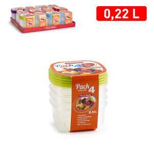 P.Forte Dóza plast pack hran.4*220ml Color (12/bal)