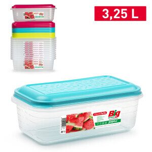 P.Forte Dóza plast Big obdél.3,25l Color (12/bal)