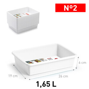 P.Forte Organizér do lednice 2l White (12/bal)