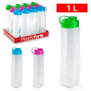 P.Forte Láhev plast 1l Aqua (12/bal)