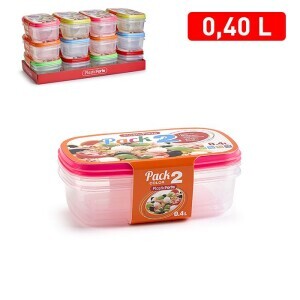 P.Forte Dóza plast pack obdél.2*400ml Color (12/bal)