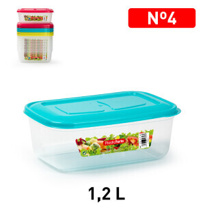 P.Forte Dóza plast Classic obdél.1,2l Color (12/bal)