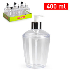 P.Forte Dávkovač mýdla Basic 430ml Trans. (6/bal)