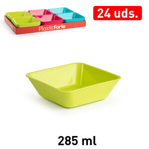P.Forte Miska plast Mini hran.285ml Color (24/bal)
