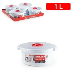 P.Forte Dóza plast do mikro.kul.1l (5/bal)