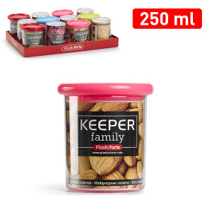 P.Forte Dóza plast Canister 250ml Color (12/bal)