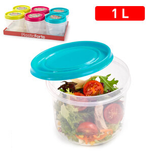P.Forte Dóza plast Hermetique kul.1l Color (12/bal)