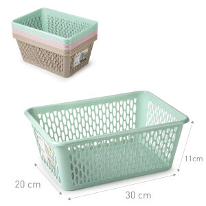 P.Forte Košík plast Aire 30*20cm VRM (12/bal)