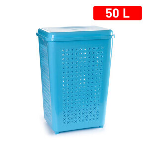 P.Forte Koš na prádlo s víčkem 50l BLUE