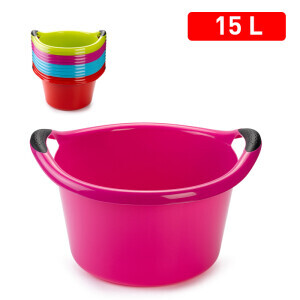 P.Forte Lavor plast kul. S uchy 15l Color (12/bal)