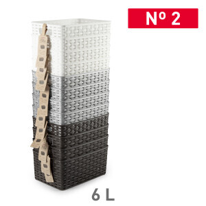P.Forte Košík plast Rattan 6l (12/bal)