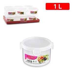 P.Forte Dóza plast Click kul.1l Tran. (12/bal)