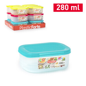 P.Forte Dóza plast Bento obdél. 280Ml Color (12/bal)