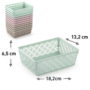 P.Forte Košík plast Tray 18,5*13,2*6,5cm VRM (12/bal)