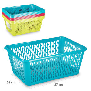 P.Forte Košík plast Aire 37*26cm Color (12/bal)