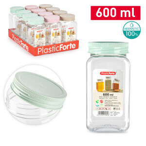 P.Forte Dóza plast Classic hran. 600Ml VRM (12/bal)