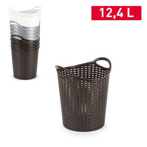 P.Forte Košík plast Rattan s uchem 12,4l (12/bal)