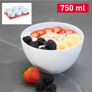P.Forte Miska plast Classic 13cm/750ml White (12/bal)