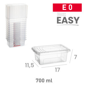P.Forte Dóza plast Easy box 700ml (12/bal)