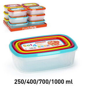 P.Forte Dóza plast set 250/400/700/1000ml (12/bal)